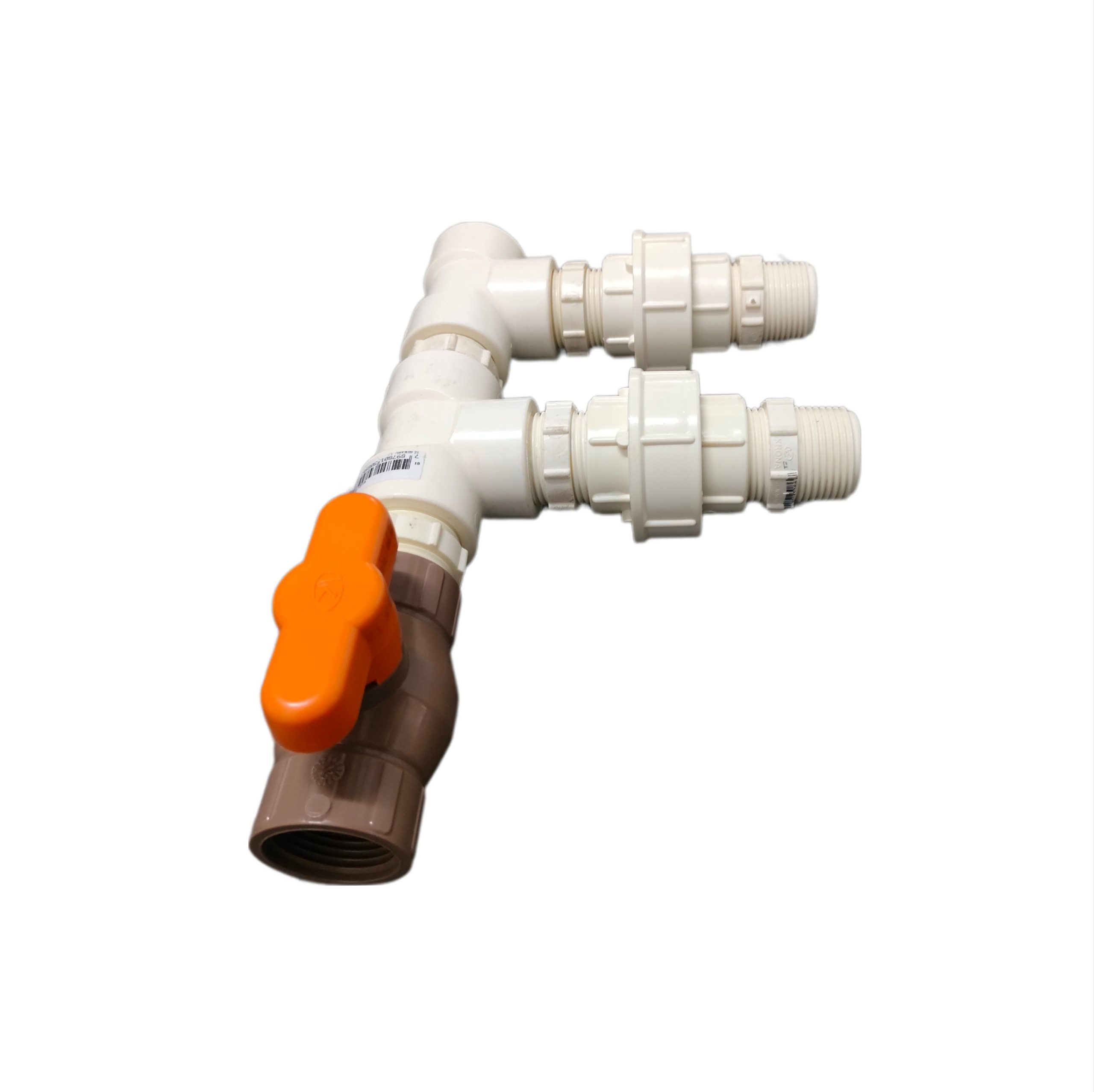 1000138269-scaled-1.jpg Colector de PVC para electroválvulas - 1 Tubería con conexión de válvula de 1" - Imagen 1