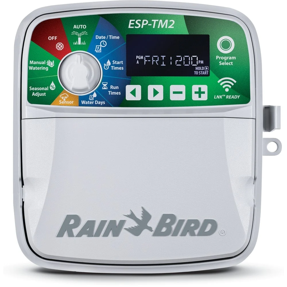 esp-tm2_front_2.webp ESP-TM2 - 4 / 6 / 8 / 12 estaciones Controlador de riego interior/exterior 120 V (compatible con LNK WiFi) - Imagen 1